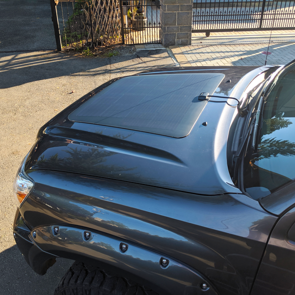 overland hood solar panel for toyota tacoma 2nd generation