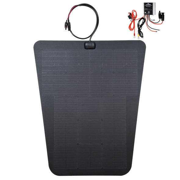 cascadia 4x4 toyota tacoma 85w semi flexible solar panel system with MPPT charge controller