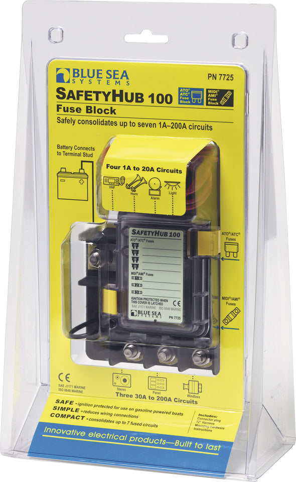 Blue Sea 7725 SafetyHub 100 Fuse Block