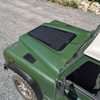 landrover defender bonnet hood 75 watt solar panel setup for camping and overlanding