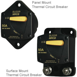 Surface Mount 187 Series Resettable Waterproof Circuit Breakers