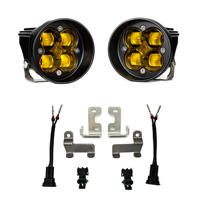 LP4 Pro LED Auxiliary Light Pod Light Pattern Driving/Combo Red Backlight Baja Designs