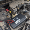cascadia 4x4 MPPT charge controller mounted in engine bay of jeep JL