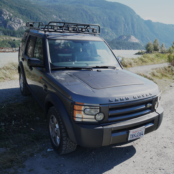 hood solar panel landrover lr3