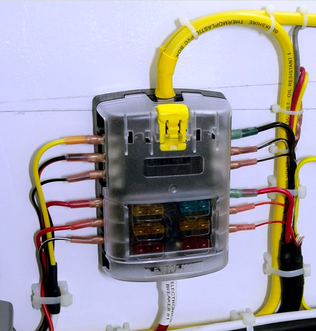 Blue Sea 6 Circuit Fuse Block – PowerTrays