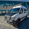 solar setup on hood of mercedes sprinter van