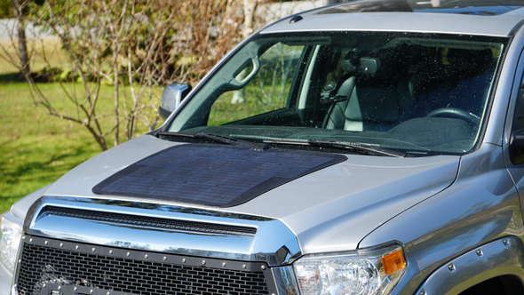 hood solar panel for toyota tundra