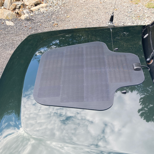 landrover discovery 2 with cascadia 4x4 hood bonnet solar panel system