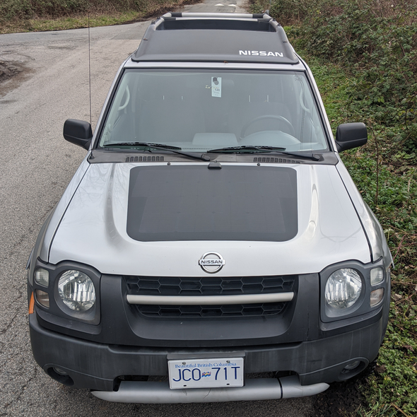 cascadia 4x4 nissan xterra hood solar panel system