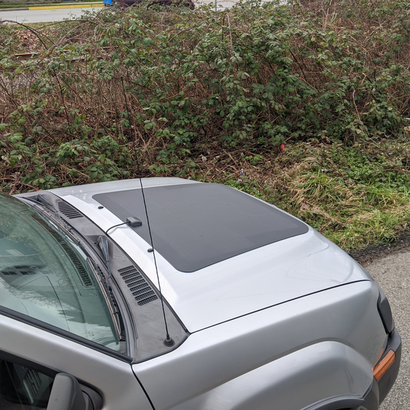 overland hood solar panel from cascadia 4x4 on nissan xterra